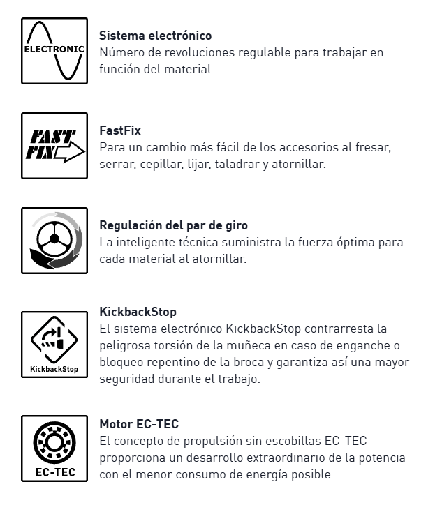 Taladro atornillador de percusión a batería - TPC 18/4-Basic - Festool 10